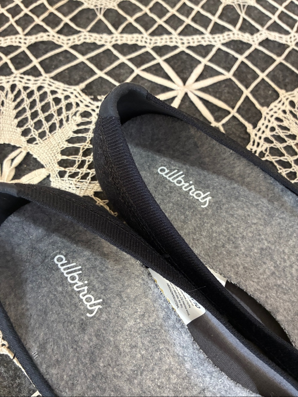 Allbirds Natural Black Tree Breezers Flats, 10 - Picture 5 of 6